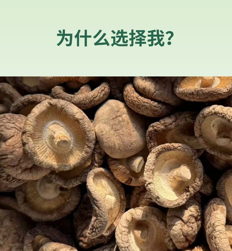 Dried Shiitake Mushrooms Whole Thick Caps Stemmed 500g for Soups and Braises key features