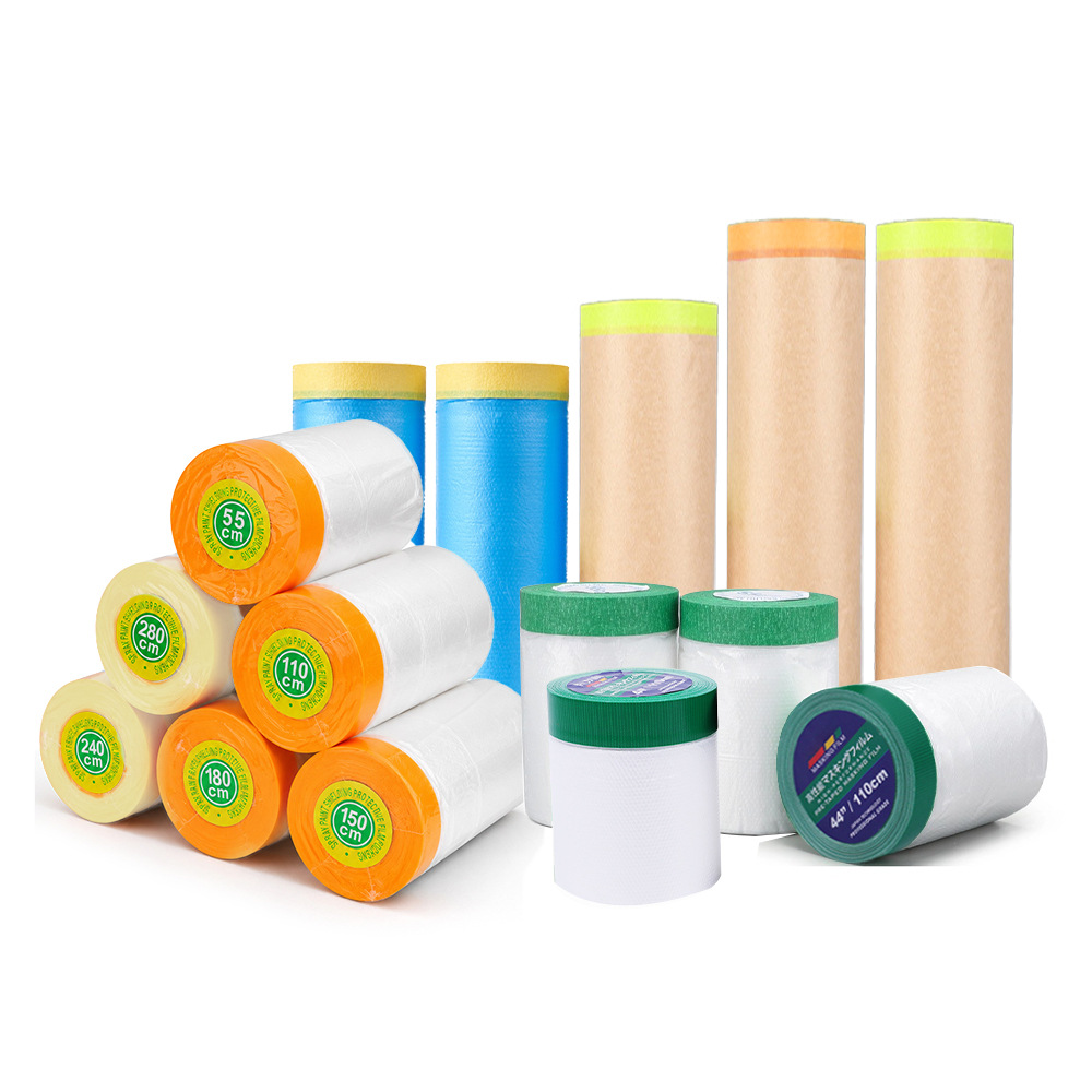 Película de Enmascarar con Cinta de Papel Texturizado, Impermeable y Sin Residuos para Pintura y Decoración del Hogar image 6