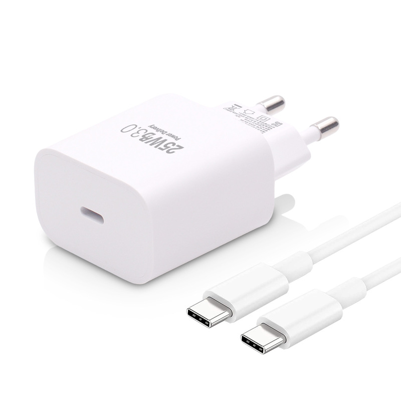 25W Usb-C Fast Charging Charger Single Product/Set Including Data Cable 20W Korean Standard Kc/Kcc Certified Fast Charging Adapter