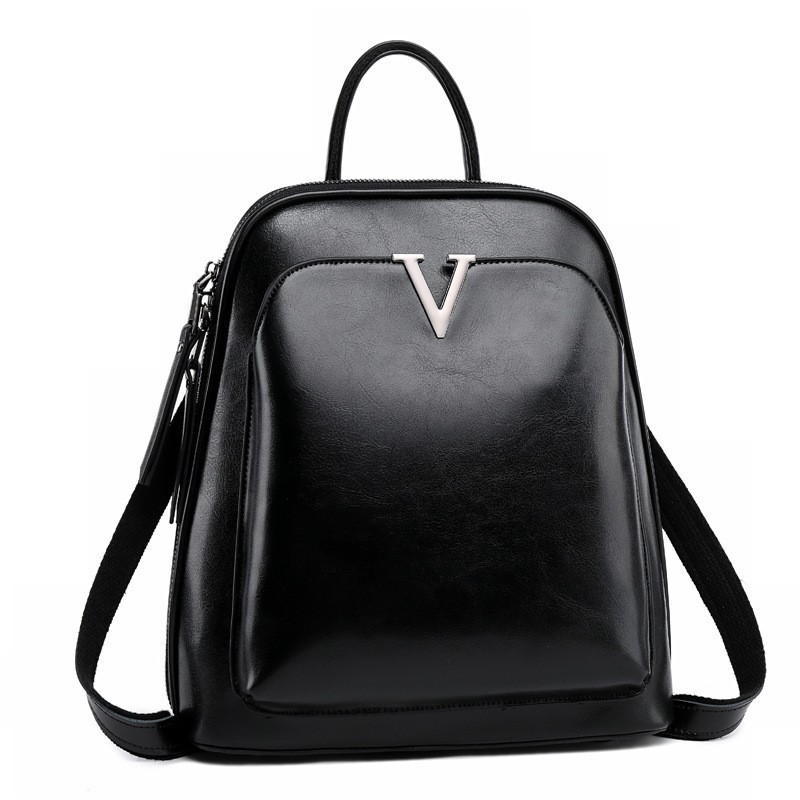2024 nuevos bolsos de cuero de piel de vaca de cera de aceite de moda bolsos de cuero de vaca mochilas retro mochilas al por mayor de Guangzhou
