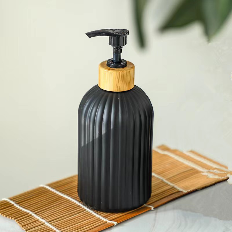 Botellas de vidrio para jabón y champú