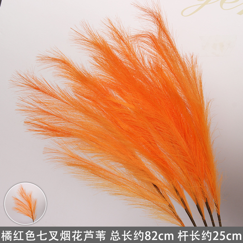 Flores de imitación naranja peonía naranja hortenida neblina orquídea flor flor de boda seda naranja