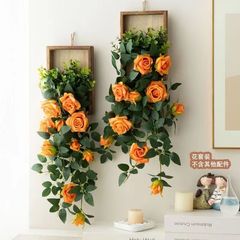 ベッドサイドインスタイル壁掛け壁掛け屋内フレッシュリビングルーム長方形グリーン植物壁