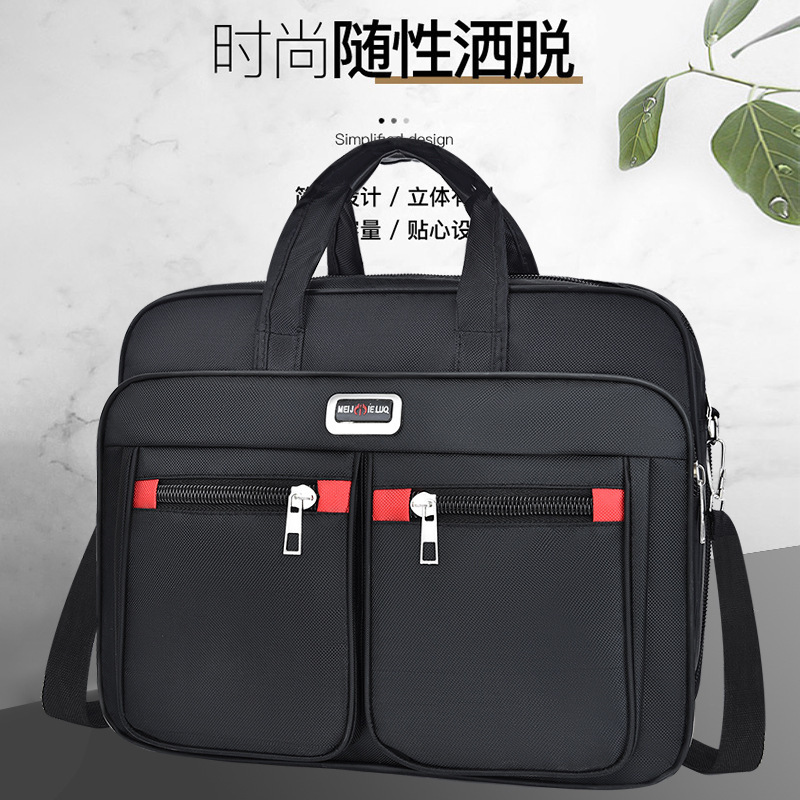 Factory direct men's large capacity briefcase travel laptop bag portable travel bag wear-resistant business bag
