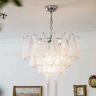 Zhongshan Factory Outlet Dengdu Ancient Town French Antique Villa Duplex Stairs Light Luxury Atmospheric Glass Chandelier Beauty