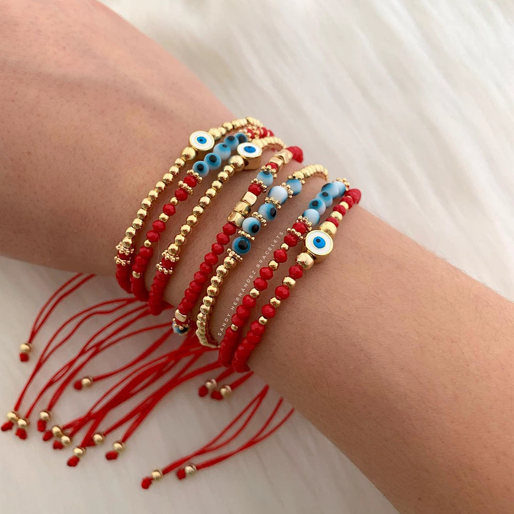 handmade beaded bracelet, брендовая бижутерия, универсальный этнический кристальный браслет, DIY, европейский стиль, этнический стиль