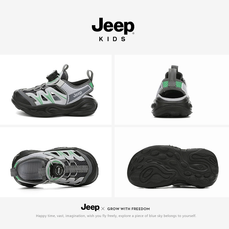 Jeep, летняя удобная обувь для мальчиков, детская обувь, сумка, спортивные сандалии