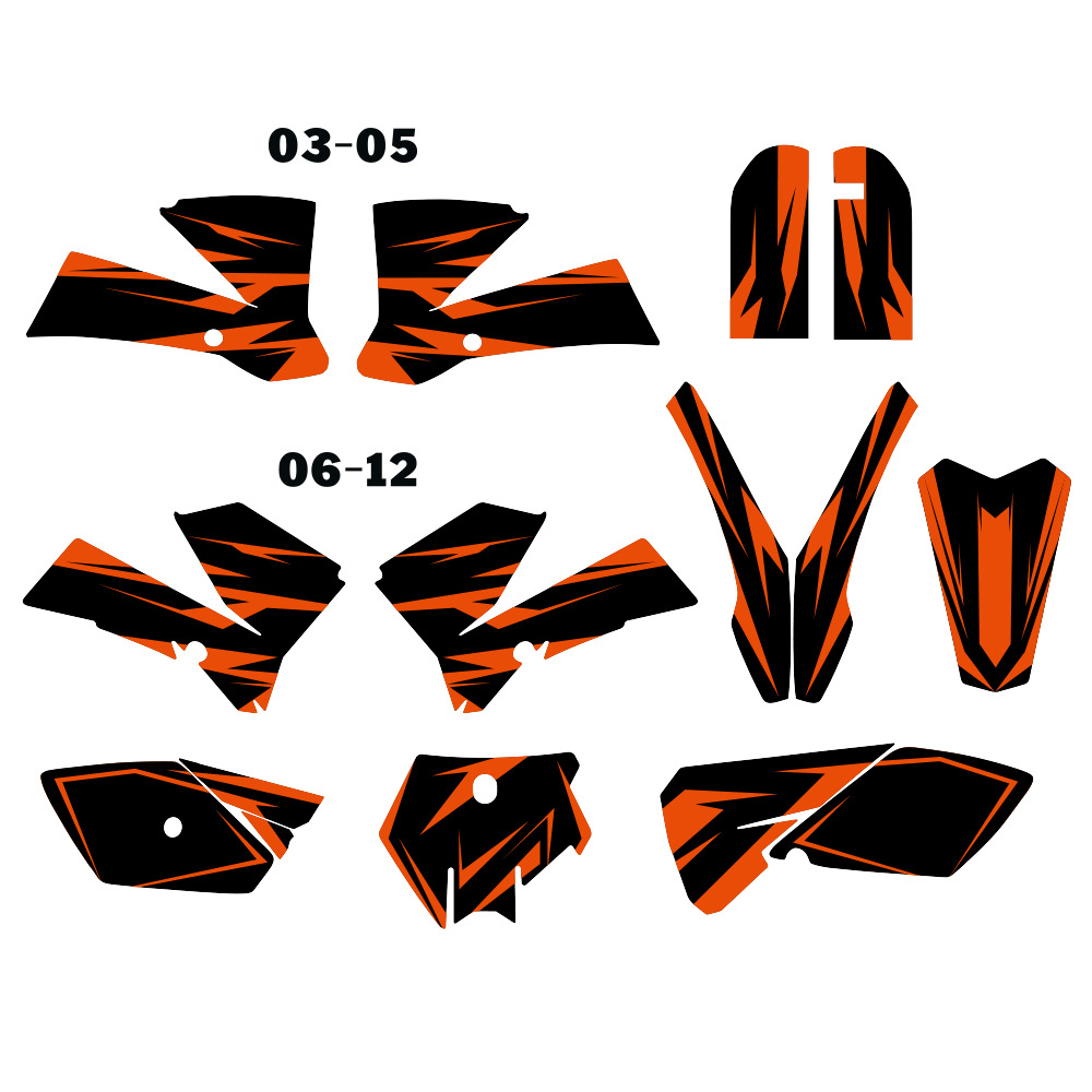 Aplicable para SUV Motocicleta fondo gráfico Modificación Personalidad pegatinas KTM SX85 2003 - 2012