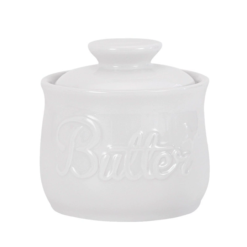 Amazon Temu Ceramic Butter Can Cheese Butter Storage Tank with Lid Set Household Butter Cans Can Determine Color