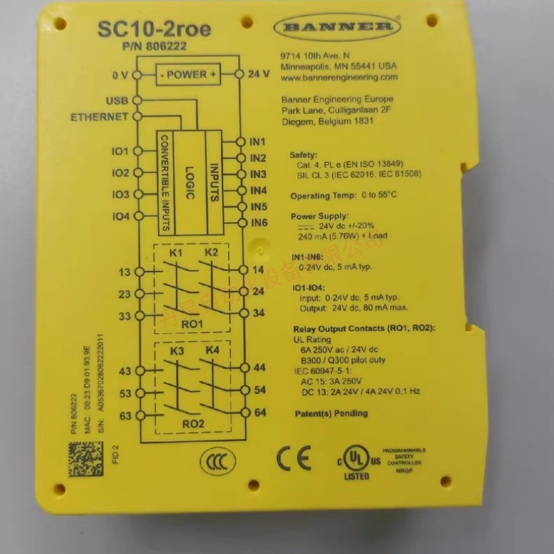 邦纳SC10-2roe 光栅开关全新原装现货议价