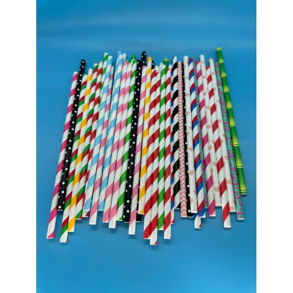 Random mixed color 6*197 flat mouth/bare tube/100 pieces/three-layer paper