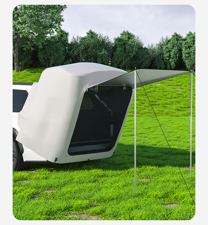 Car Rear Tent Suv No-Setup Trunk Sunshade Tent Outdoor Camping Multifunctional Trunk Tent Portable