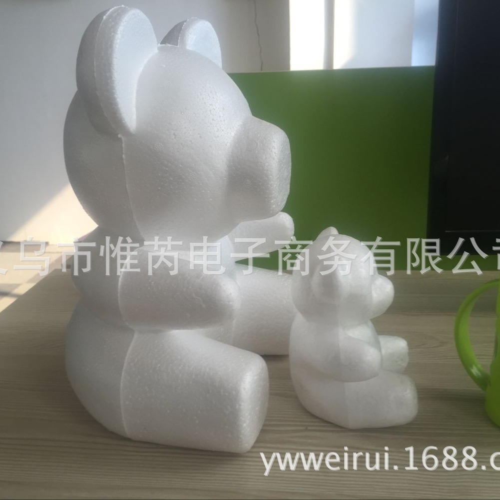 Oso Rosa molde oso modelo embrión blanco Qixi Día de San Valentín EPS Poli Dragón blanco espuma oso Clavel
