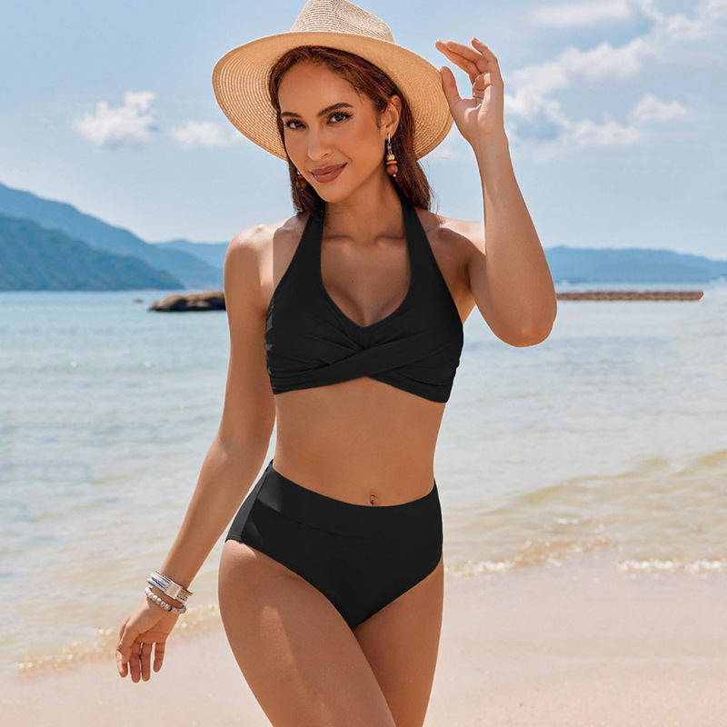 2025 nuevo Amazon Europa y América de moda impresa trajes de baño para mujeres bikini sexy vacaciones trajes de baño de balneario