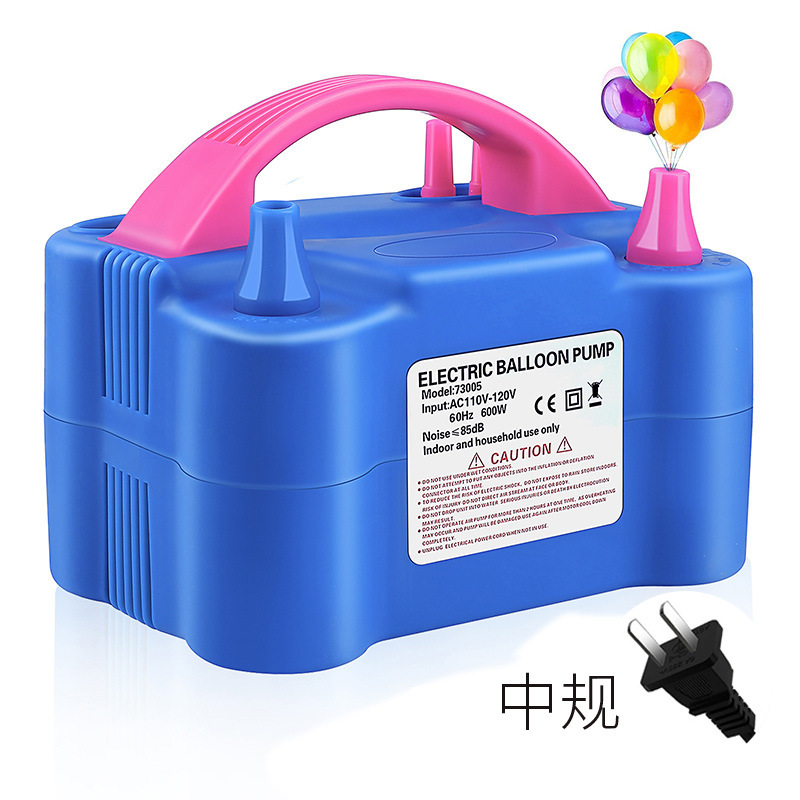Bomba de bolas eléctrica Bomba de aire 73005 Máquina de soplado de globos Máquina de bolas de doble orificio 600W Sala de bodas Herramienta de soplado de globos