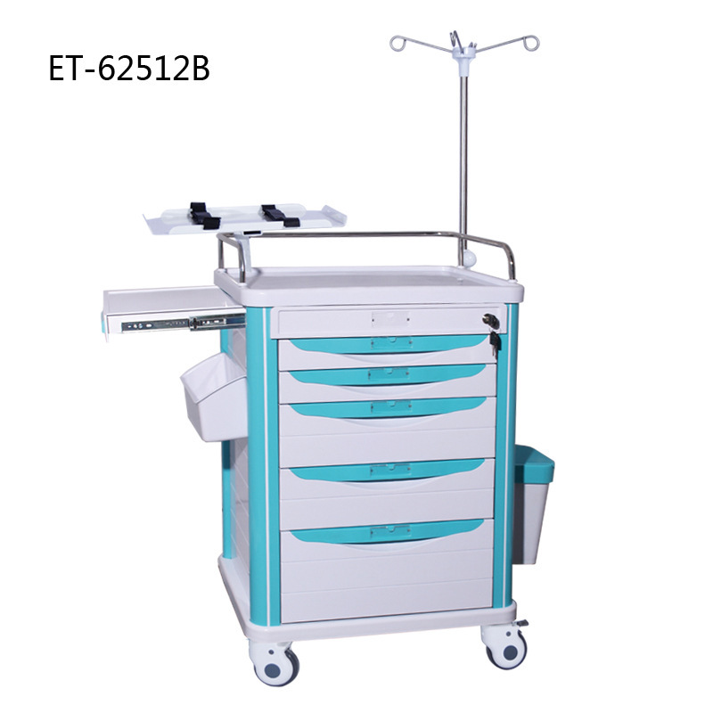 医用抢救车ABS多功能药品急救车医院送药车护理治疗车