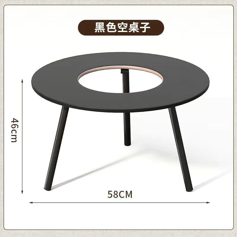 우아한 블랙 싱글 테이블 [2개 세트]