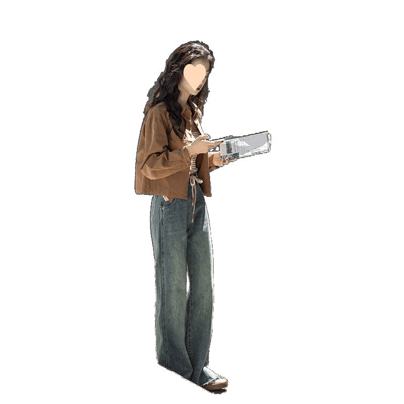 外套女春秋设计感港风上衣复古长袖衬衫洋气短款纯色小个子衬衣女|undefined