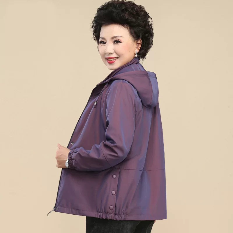 Куртка для мамы, весеннее trench coat, западный стиль, коллекция 2023 года, 50 лет, для среднего возраста