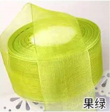 Liquidación al por mayor 4cm transparente hilo de nieve cinta flor regalo caja hornear cinta gasa hecha a mano arco cinta