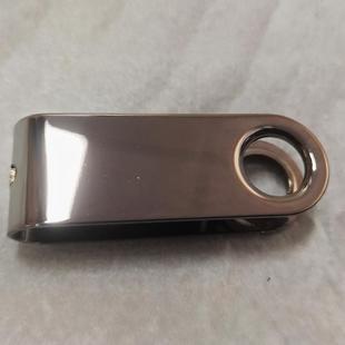 Factory low-cost clearance stamping plating color tarnish double hole 360 rotating metal advertising U disk shell inventory is limited
