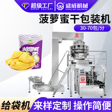 块状装袋机菠萝蜜给袋机果干给袋式自立袋包装机果脯颗粒包装机