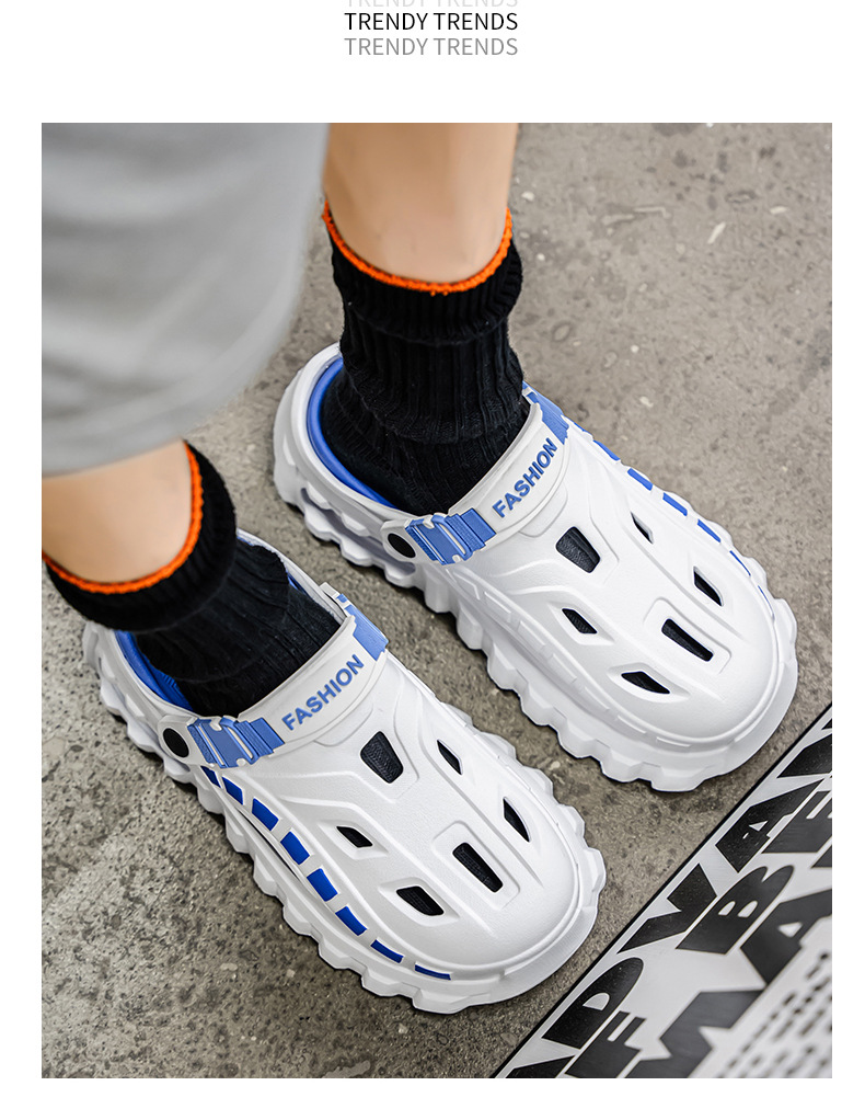Herr sommar kuddade tofflor halkfria strand sandaler_voghion.com