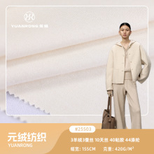 25503 420g秋冬新品羊绒面料 裙子裤子套装时装女装布料