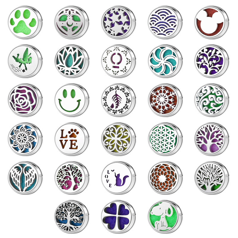 Stainless steel 12mm Aromatherapy buckle Mini magnetic Mask fresh atmosphere essential oil Clip Accessories multi-function Clip