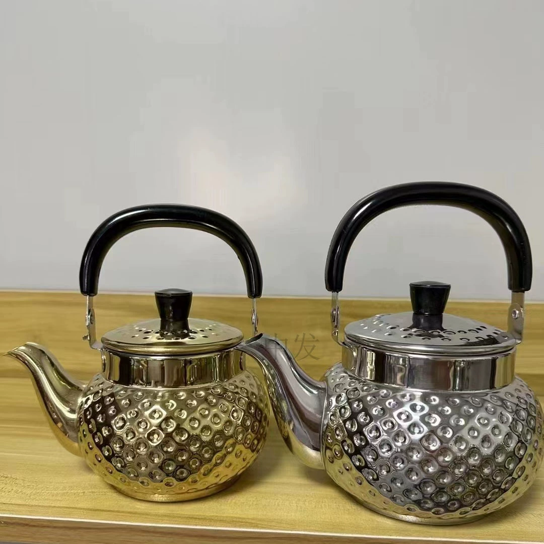 Teapot stainless steel, tea, eating bib