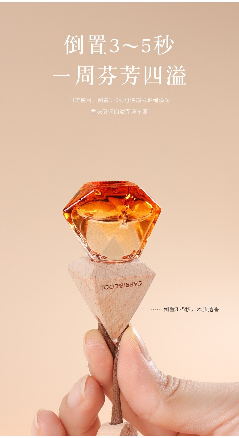 Car Essential Oil Fragrance, Car Perfume, Car Fragrance Pendant, High-End Long-Lasting Car Interior Fragrance