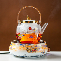 國潮敦煌迷你電陶爐煮茶爐 家用小型陶瓷燒水煮茶器新款廠家批發