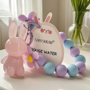 Sam Sugar Rabbit Bracelet Lip Gloss with Bracelet Long-Lasting Waterproof and Not Easy to Smudge Lip Gloss Cross-Border Temu