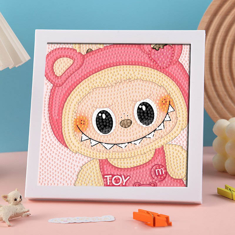 Diamante infantil DIY hecha a mano con material de marco paquete de dibujos animados Sanliou pegatinas de diamante regalo al por mayor pinturas de mampostería