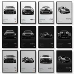 車レーシングスポーツカーキャンバス絵画装飾絵画ポスター絵画コア速達temuアマゾン卸売販売