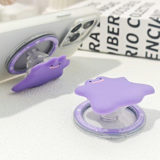 Cute cartoon silicone monster mobile phone airbag bracket lazy bracket magnetic mobile phone bracket portable bracket