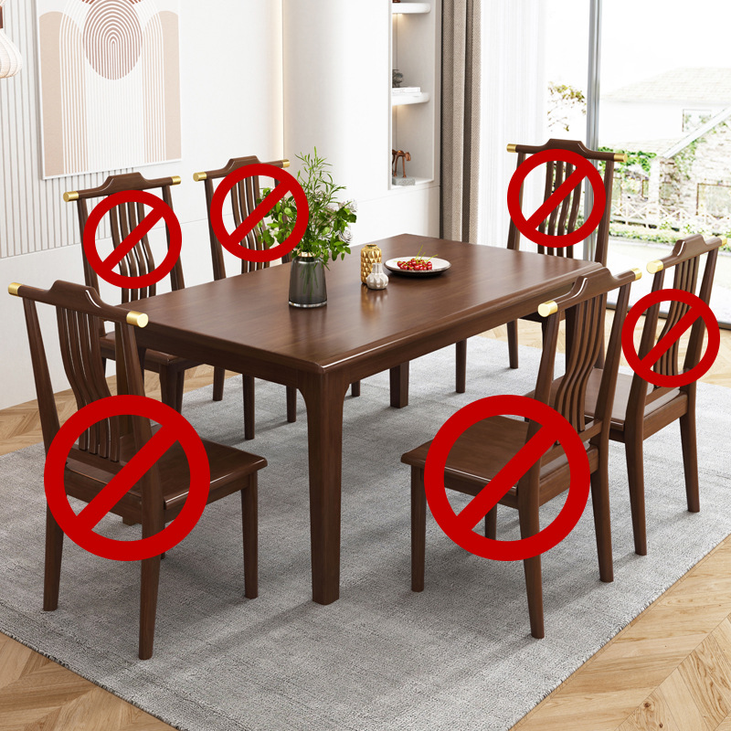 Mesa de comedor de nogal