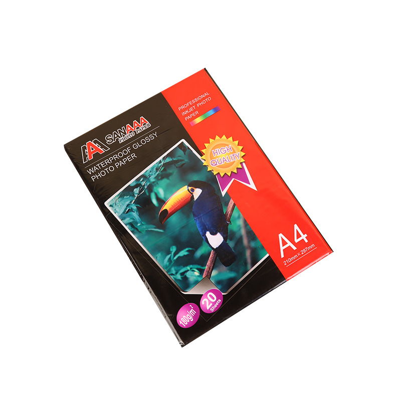 Huaxin A4 resaltar papel fotográfico 200g papel fotográfico al por mayor 240g papel fotográfico impermeable impresión de inyección de tinta papel fotográfico