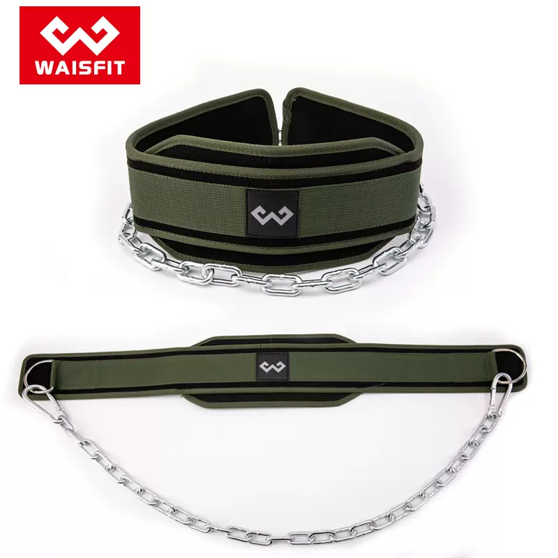健身力量训练负重护腰引体向上腰部训练加粗铁链腰带