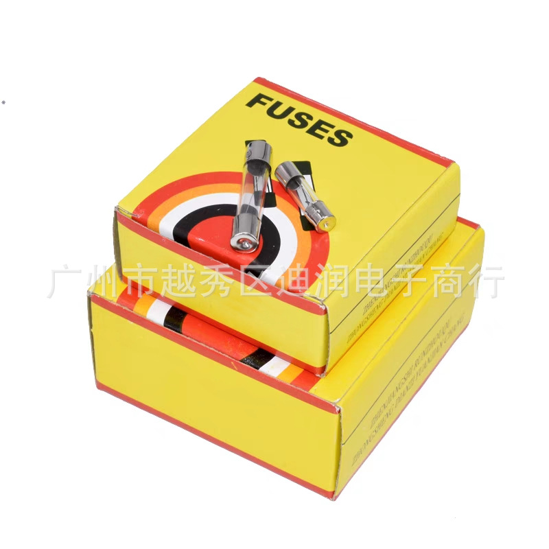 6*30玻璃保险管 250V保险丝 F5A/250V 6×30mm 快断F一盒100个