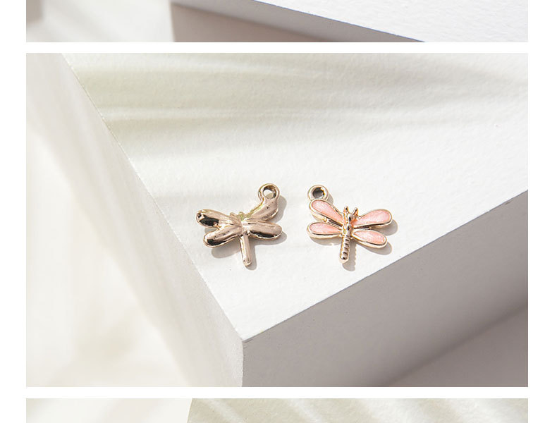 DIY Jewelry Accessories Classification 10 PCS/Package 12*11mm Alloy Dragonfly Pendant