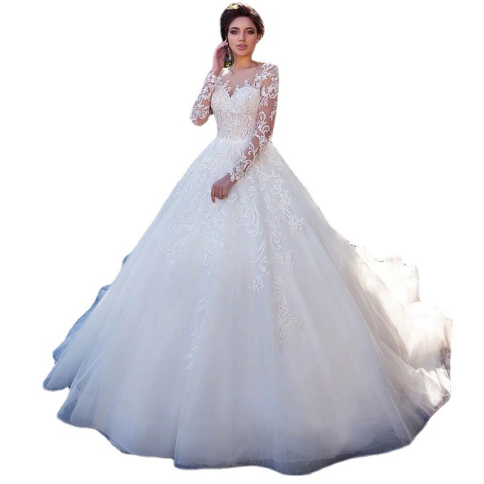 Sexy long-sleeve, skirt, European style, 2022 collection, city style, Amazon, round collar, tutu skirt, plus size