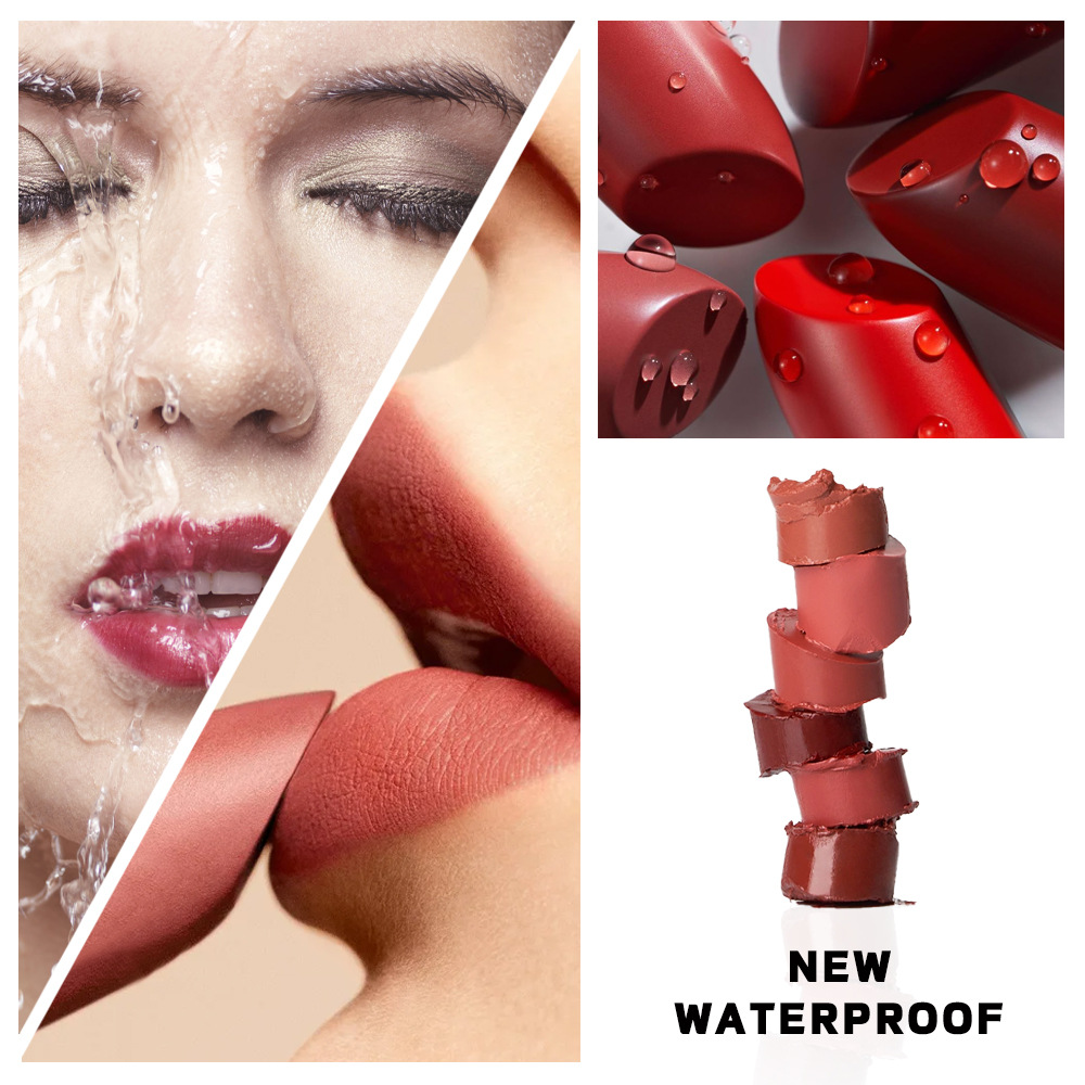 Wholesale of new autumn makeup and lipstick products with a velvet matte finish that does not fade or stick to the rim of the cup. Export undefined