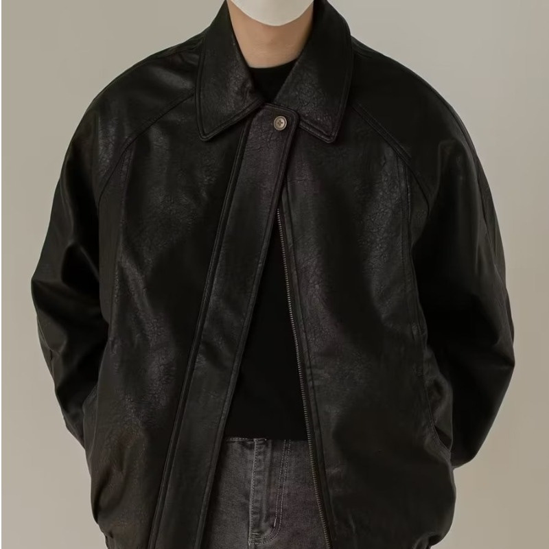 Primavera y otoño marca de moda suelta chaqueta cardigan hombres coreano ins Hong Kong estilo casual simple todo fósforo solapa manga larga chaqueta