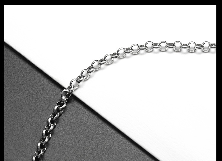 Simple Style Geometric Titanium Steel Necklace Plating Stainless Steel Necklaces display picture 3