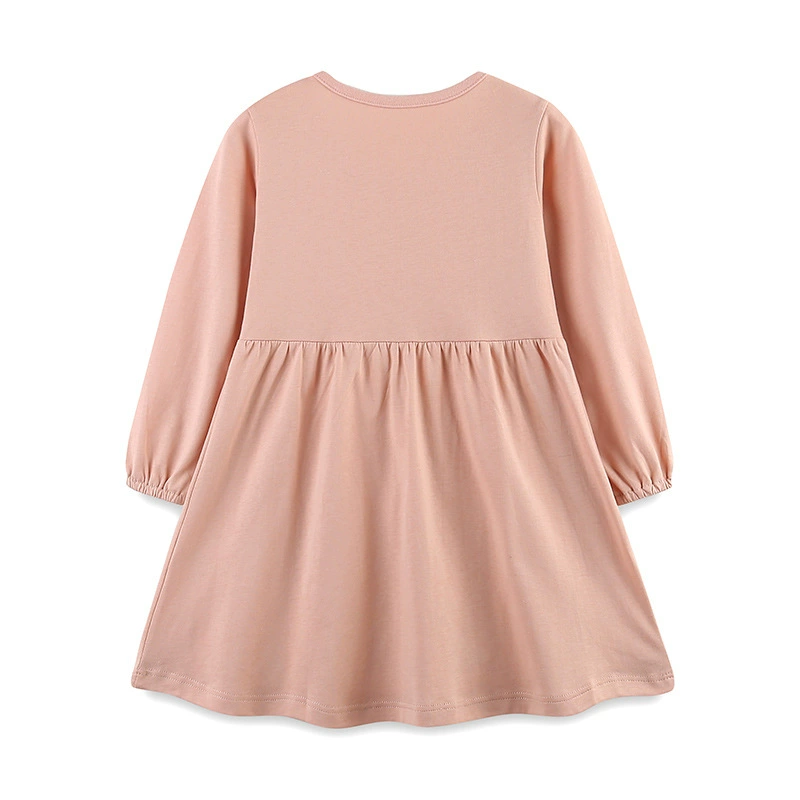 Осенний детский карикатурный длинный рукав, вязаный маленький костюм принцессы, юбка, европейский стиль, детская одежда