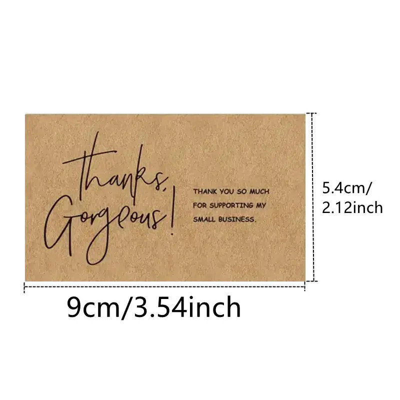 Grenzüberschreitender Großhandel Kraftpapier 250g Dankeschön-Geschenkkarten Verpackung Dekorationskarten_voghion.com