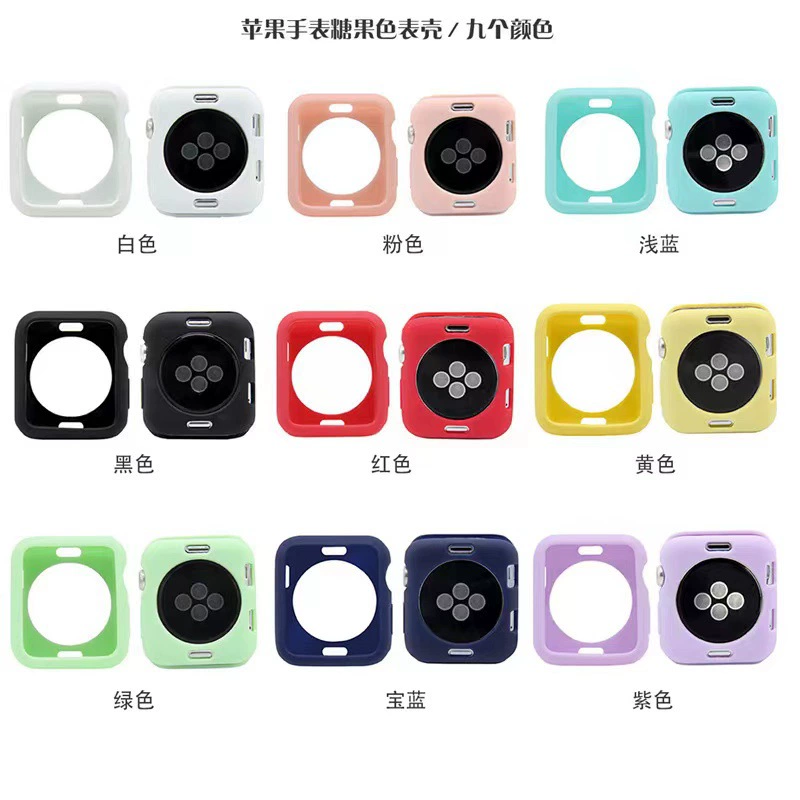Трансграничное применение Apple iwatch s10 поколения все включено мягкая оболочка 6 поколения TPU конфеты матовый силиконовый мягкий чехол
