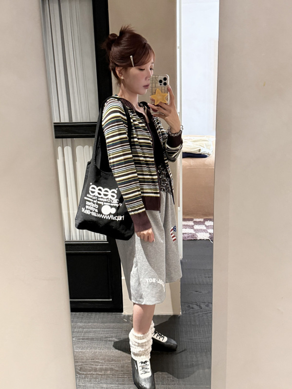 韩国潮牌coyseio针织衫条纹长袖拉链连帽开衫外套百搭上衣女|undefined