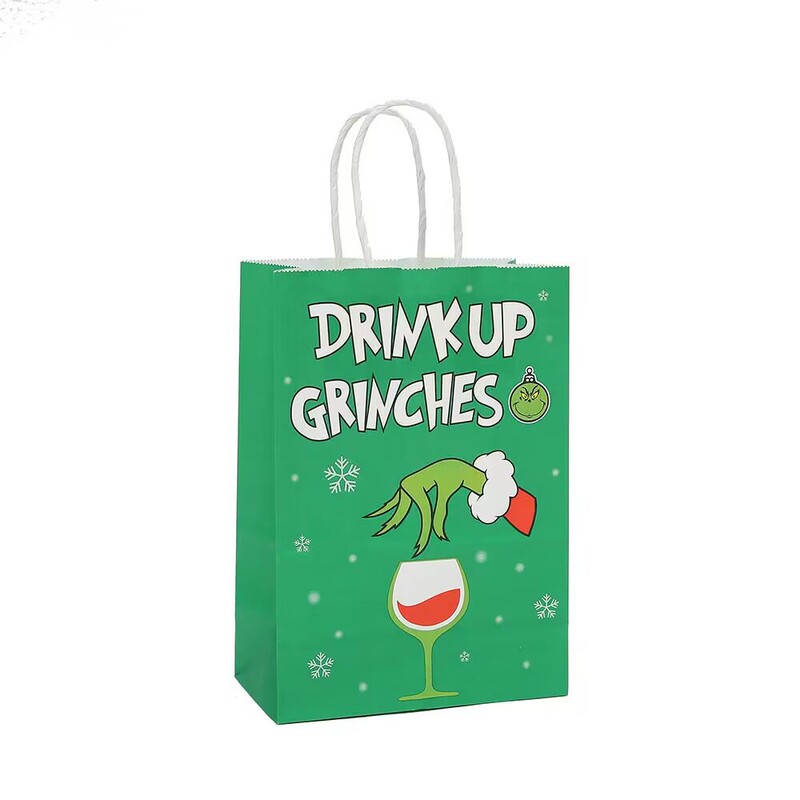 クリスマスギフトバッグクラフト紙袋漫画手提げ袋平安夜ギフトバッグ包装クリスマスギフトバッグ|undefined